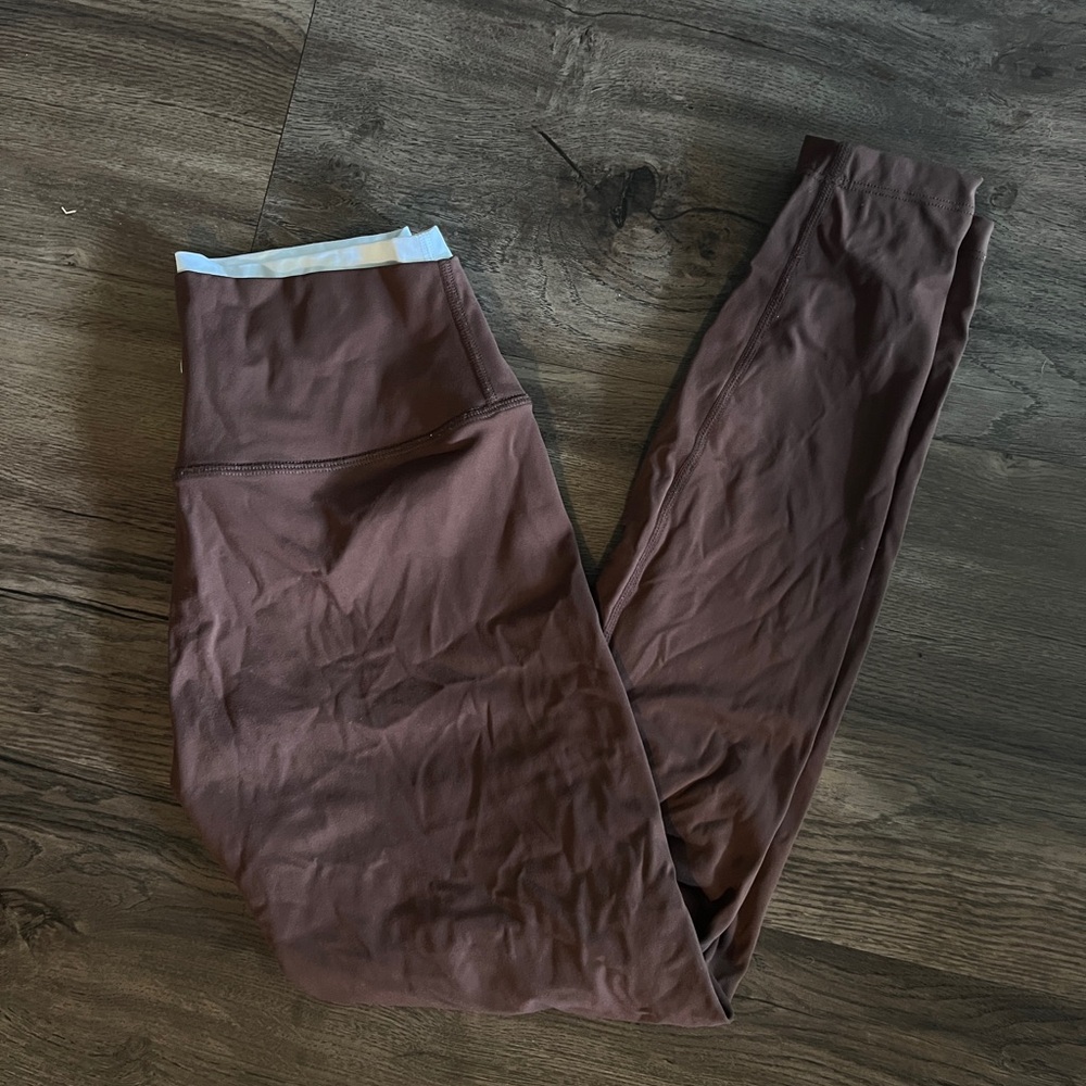 Liveby Actuve Contrast Brown and White Leggings